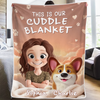 Custom Blanket - Personalized Birthday Gifts For Dog Lovers, Dog Dad And Mom - Snuggles Powered By Paws