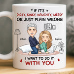 Custom Name Naughty Couple Gifts - Personalized Mugs