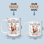 Custom Name Naughty Couple Gifts - Personalized Mugs