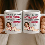 Custom Photo Mug - Personalized Anniversary Wedding Gifts For Husband And Wife, Him And Her - You Me Always Forever