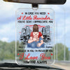Custom Acrylic Car Ornament - Personalized Anniversary Wedding Gifts For Husband And Wife, Him And Her - Our Story Continues
