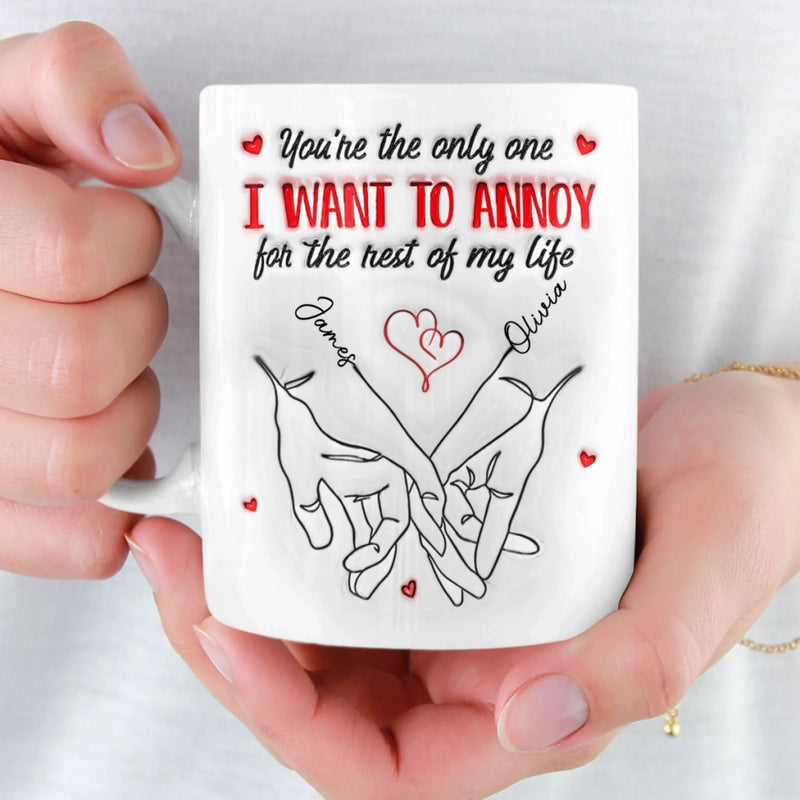 Custom Mug - Personalized Anniversary Wedding Gifts For Husband And Wife, Him And Her - Falling For You Daily