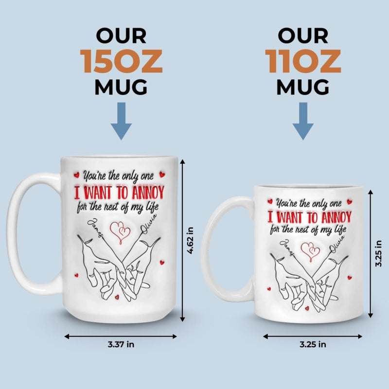 Custom Mug - Personalized Anniversary Wedding Gifts For Husband And Wife, Him And Her - Falling For You Daily