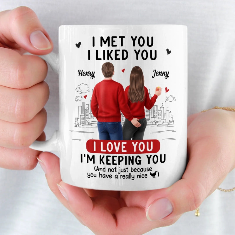 Custom Mug - Personalized Anniversary Wedding Gifts For Husband And Wife, Him And Her - Still Sweet On You