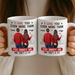 Custom Mug - Personalized Anniversary Wedding Gifts For Husband And Wife, Him And Her - Loving You Comes Easy
