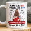Custom Mug - Personalized Anniversary Wedding Gifts For Husband And Wife, Him And Her - Home Is Your Arms