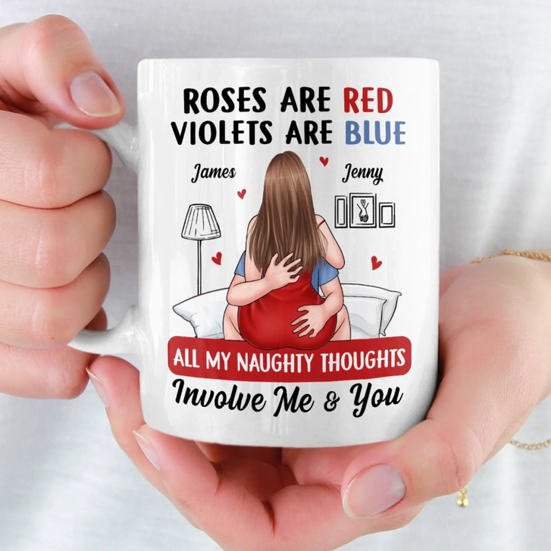 Custom Mug - Personalized Anniversary Wedding Gifts For Husband And Wife, Him And Her - Home Is Your Arms