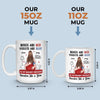 Custom Mug - Personalized Anniversary Wedding Gifts For Husband And Wife, Him And Her - Home Is Your Arms