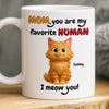 Custom Mug - Personalized Christmas Birthday Gifts For Cat Lovers, Cat Mom And Dad - Meow Mode On