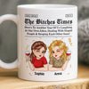 Custom Mug - Personalized Best Friend Birthday Gifts For Women, Besties, Sisters, BFF - Life Hits Better With You