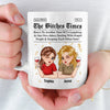 Custom Mug - Personalized Best Friend Birthday Gifts For Women, Besties, Sisters, BFF - Life Hits Better With You
