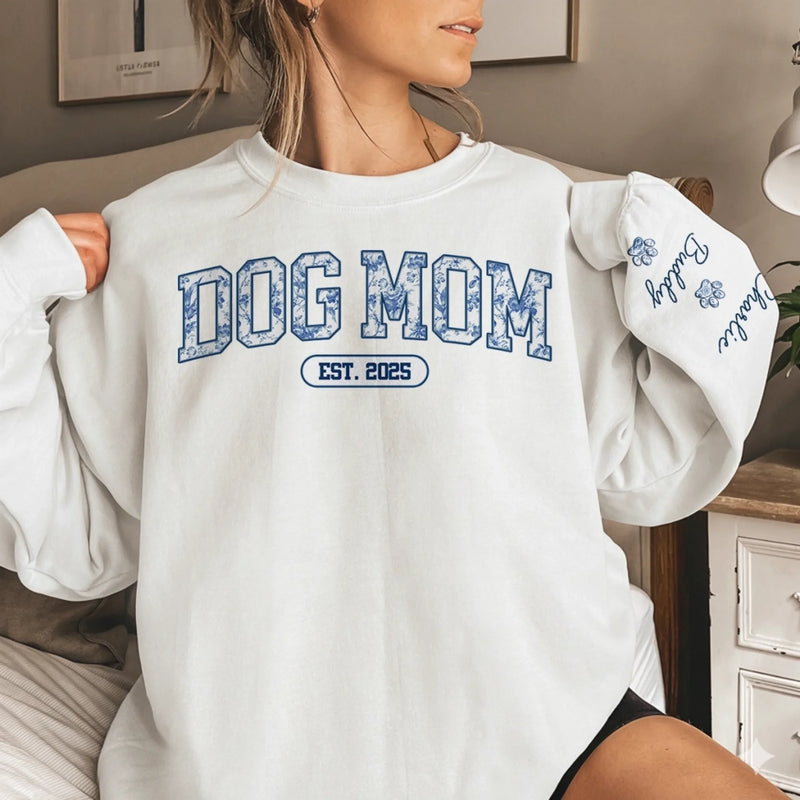 Custom Unisex Sweatshirt, Hoodie With Design On Sleeve - Personalized Christmas Birthday Gifts For Dog Cat Lovers, Dog Dad And Mom, Cat Owners - Pawrent Life Chosen