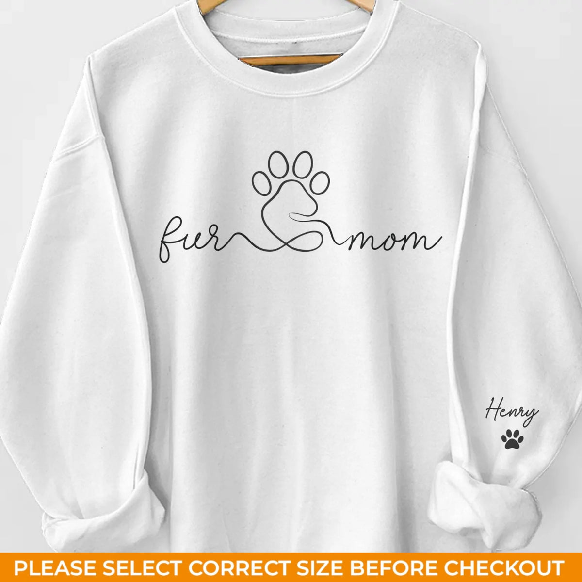 Custom Unisex Sweatshirt, Hoodie With Design On Sleeve - Personalized Christmas Birthday Gifts For Dog Cat Lovers, Dog Dad And Mom, Cat Owners - Dog Kisses Fix Bad Days