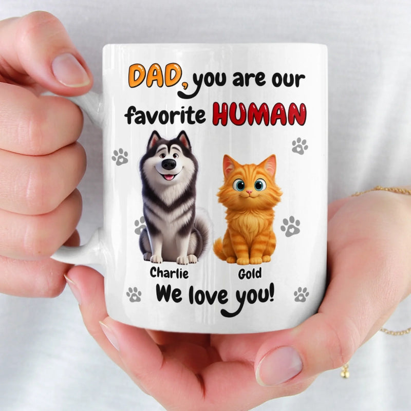 Custom Mug - Personalized Birthday Gifts For Dog Cat Lovers, Dog Dad And Mom, Cat Owners - Fur Family Forever
