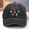 Custom Vintage Washed Denim Baseball Cap US - Personalized Birthday Gifts For Dad, Grandpa - Grandpa You Are Our Joy