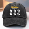 Custom Vintage Washed Denim Baseball Cap US - Personalized Birthday Gifts For Dad, Grandpa - My Dad My Forever Hero