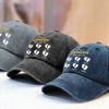 Custom Vintage Washed Denim Baseball Cap US - Personalized Birthday Gifts For Dad, Grandpa - My Dad My Forever Hero