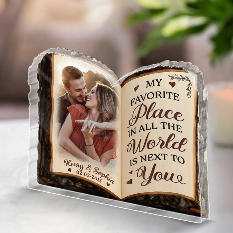 Custom Photo Acrylic Plaque - Personalized Anniversary Wedding Gifts For Husband And Wife, Him And Her - Celebrating A Love That Lasts