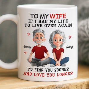 Custom Mug - Personalized Anniversary Wedding Gifts For Husband And Wife, Him And Her - Together Feels Like Home Always