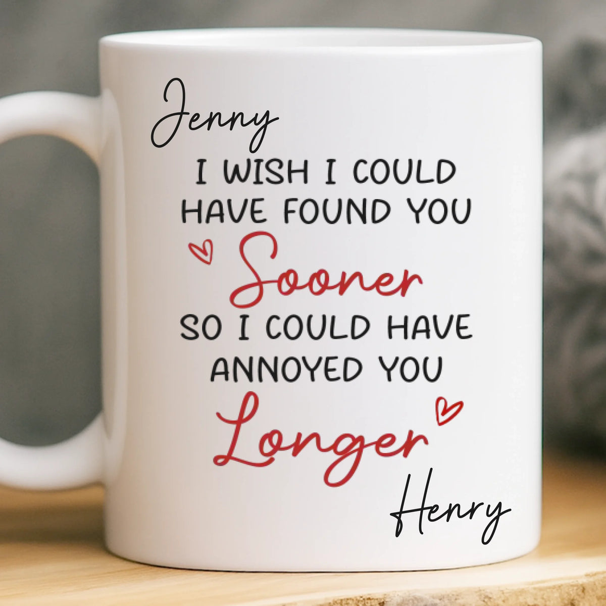 Custom Mug - Personalized Anniversary Wedding Gifts For Husband And Wife, Him And Her - You Are My Favorite Person