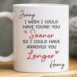 Custom Mug - Personalized Anniversary Wedding Gifts For Husband And Wife, Him And Her - You Are My Favorite Person