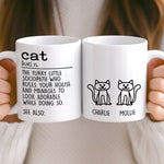 Custom Mug - Personalized Birthday Gifts For Cat Lovers, Cat Mom And Dad - Life Is Softer With Cats