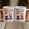 Custom Mug - Personalized Anniversary Wedding Gifts For Husband And Wife, Him And Her - Loving You Is My Favorite