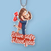 Custom Acrylic Car Ornament - Personalized Anniversary Wedding Gifts For Husband And Wife, Him And Her - Forever Yours No Refunds