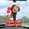 Custom Acrylic Car Ornament - Personalized Anniversary Wedding Gifts For Husband And Wife, Him And Her - Forever Yours No Refunds
