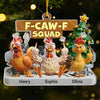 Custom Acrylic Ornament - Personalized Christmas Funny Gifts For Coworker, Work Bestie - Office Chaos Crew