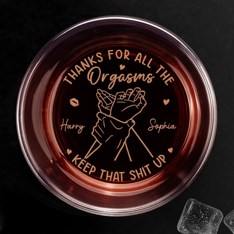 Custom Whiskey Glass - Personalized Anniversary Wedding Gifts For Husband And Wife, Him And Her, Wine, Bourbon, Whiskey Lovers - You Feel Like Home Always