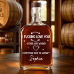 Custom Whiskey Bottle - Personalized Anniversary Wedding Gifts For Husband And Wife, Him And Her - Soulmates In Our Own Way