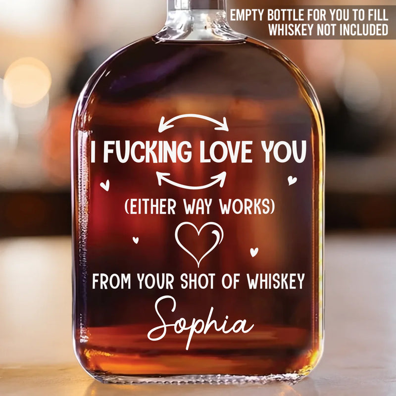 Custom Whiskey Bottle - Personalized Anniversary Wedding Gifts For Husband And Wife, Him And Her - Soulmates In Our Own Way