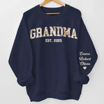 Custom Unisex Sweatshirt, Hoodie With Design On Sleeve - Personalized Birthday Gifts For Mom, Grandma - Wrapped In Your Warmth