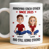 Custom Mug - Personalized Anniversary Wedding Gifts For Husband And Wife, Him And Her - My Safe Place Is You