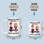 Custom Funny Couple Anniversary Gifts - Personalized Mugs