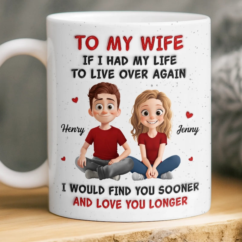 Custom Mug - Personalized Anniversary Wedding Gifts For Husband And Wife, Him And Her - Love You More Every Sunrise