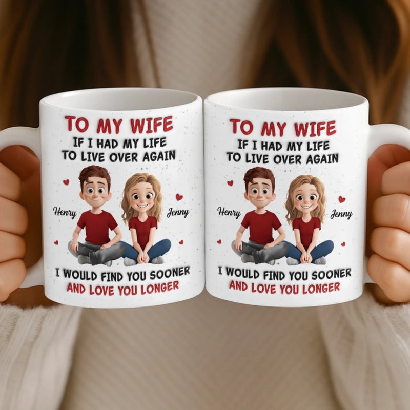Custom Mug - Personalized Anniversary Wedding Gifts For Husband And Wife, Him And Her - Love You More Every Sunrise