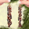 Custom Letter Wooden Ornament - Personalized Christmas Birthday Football Gifts For Family, Football Lovers, Sports Fans, Sports Lovers - Together We Win