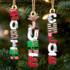 Custom Letter Wooden Ornament - Personalized Christmas Birthday Gifts For Mom, Dad, Brother, Sister, Kids - Hang The Memories