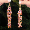 Custom Donut Letter Wooden Ornament - Personalized Christmas Birthday Gifts For Mom, Dad, Brother, Sister, Kids - Sprinkles Make Everything Better