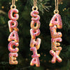 Custom Donut Letter Wooden Ornament - Personalized Christmas Birthday Gifts For Mom, Dad, Brother, Sister, Kids - Sprinkles Make Everything Better