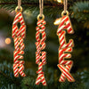 Custom Candy Cane Letter Wooden Ornament - Personalized Christmas Birthday Gifts For Mom, Dad, Brother, Sister, Kids - A Treat That Never Melts