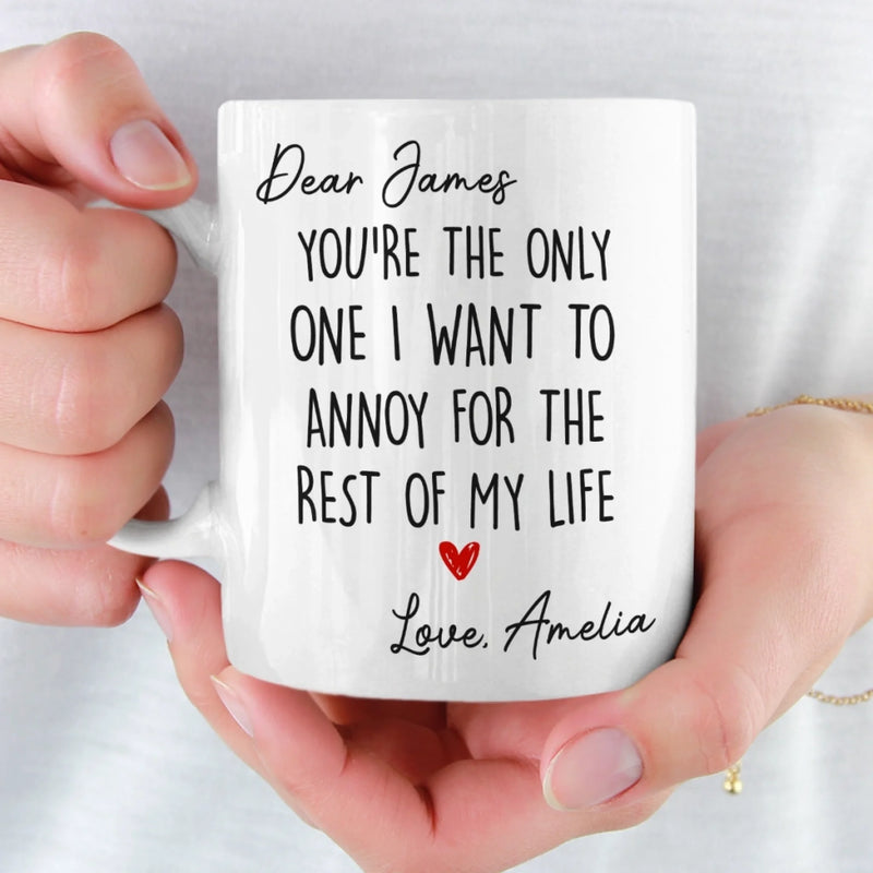 Custom Mug - Personalized Anniversary Wedding Gifts For Husband And Wife, Him And Her - Still Crushing On You Always