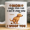 Custom Mug - Personalized Christmas Birthday Gifts For Dog Lovers, Dog Dad And Mom - Queen Of Snacks, Cleaner Of Accidents