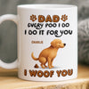 Custom Mug - Personalized Christmas Birthday Gifts For Dog Lovers, Dog Dad And Mom - Queen Of Snacks, Cleaner Of Accidents