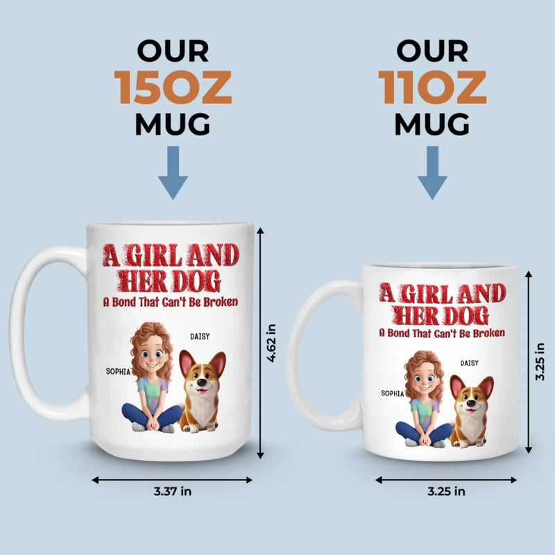 Custom Mug - Personalized Birthday Gifts For Dog Lovers, Dog Dad And Mom - Best Friends In Every Universe