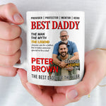 Custom Photo Magazine Mug - Personalized Birthday Gifts For Dad - Dad Love Leads Us Home