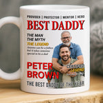 Custom Photo Magazine Mug - Personalized Birthday Gifts For Dad - Dad Love Leads Us Home