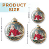 Custom Photo First Christmas Acrylic Ornament - Personalized  Christmas Baby Shower, Gender Reveal Gifts For New Moms, New Dads, New Parents - Little Star Of Our Holiday Night